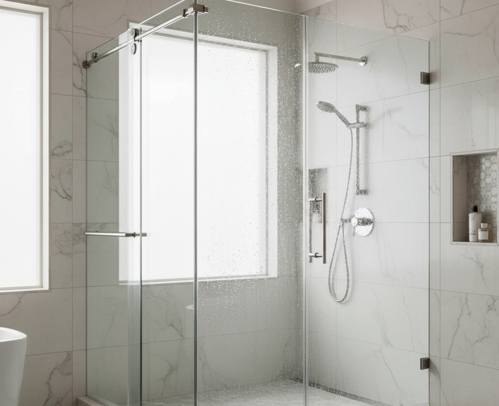 حواجز الشاورات الزجاجية (متحركة/ثابتة)